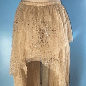 Free People Can't Stop the Feeling Tutu Glitter Maxi Skirt